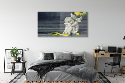 Acrylic print Resting sunflower angel