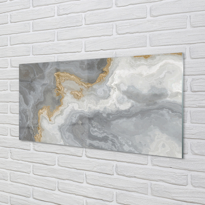 Acrylic print Stone marble stains