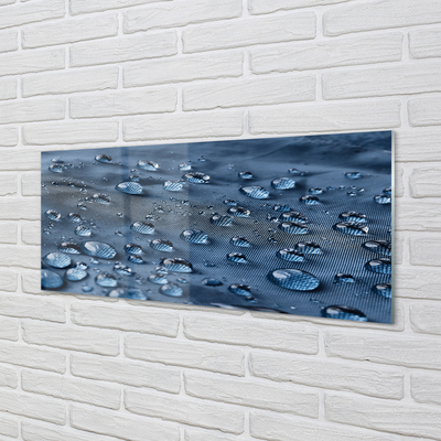 Acrylic print Water drops macro