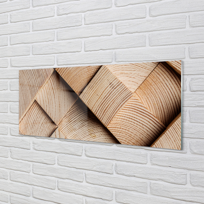 Acrylic print Nodes of the wood grain