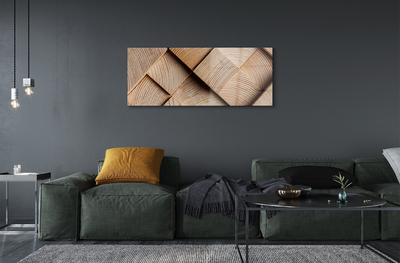 Acrylic print Nodes of the wood grain