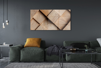 Acrylic print Nodes of the wood grain