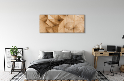 Acrylic print Mosaic wood massive