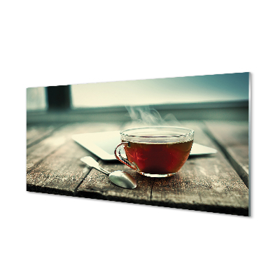 Acrylic print Heat a teaspoon of tea