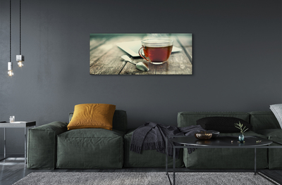 Acrylic print Heat a teaspoon of tea