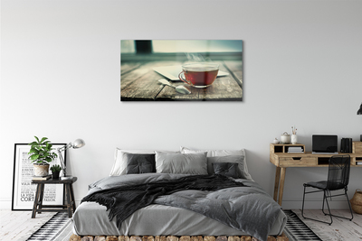 Acrylic print Heat a teaspoon of tea