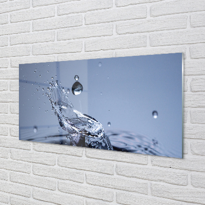 Acrylic print A drop of water close up