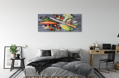 Acrylic print Diameter yams tomatoes spinach