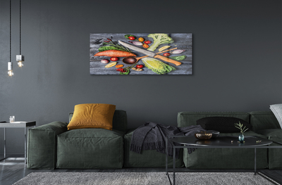 Acrylic print Diameter yams tomatoes spinach