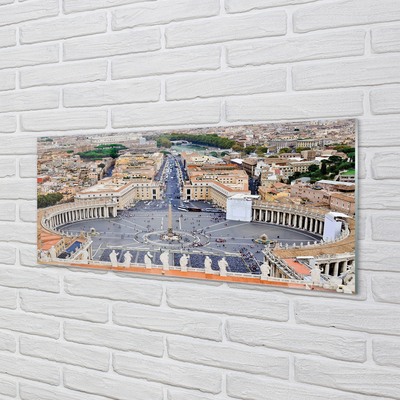 Acrylic print Rome vatican panorama square