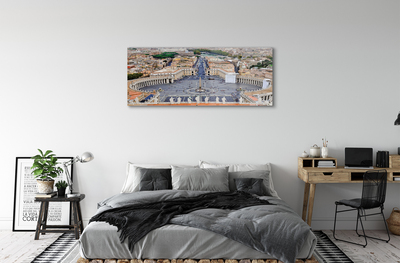 Acrylic print Rome vatican panorama square