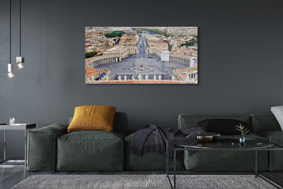 Acrylic print Rome vatican panorama square