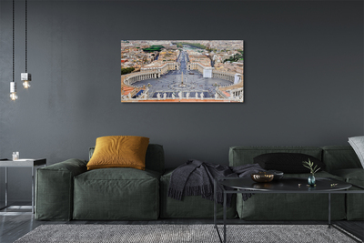 Acrylic print Rome vatican panorama square