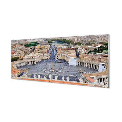 Acrylic print Rome vatican panorama square