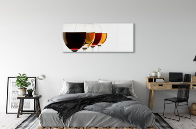 Acrylic print Glasses of wine