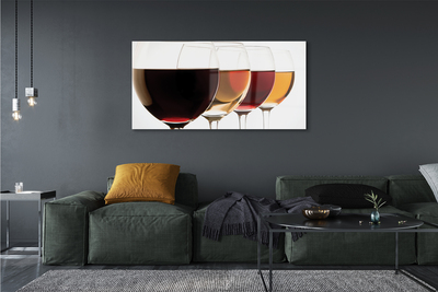 Acrylic print Glasses of wine