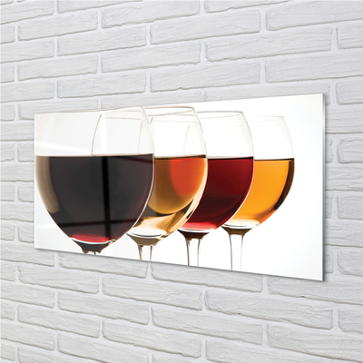 Acrylic print Glasses of wine