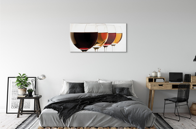 Acrylic print Glasses of wine