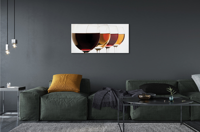 Acrylic print Glasses of wine