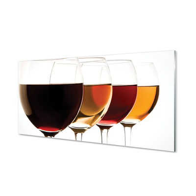 Acrylic print Glasses of wine