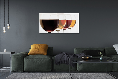 Acrylic print Glasses of wine