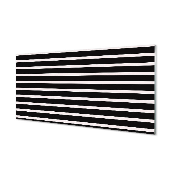 Acrylic print Regular black stripes