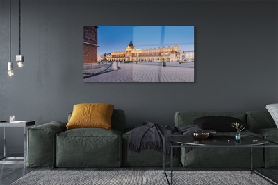 Acrylic print Sunset hotel krakow