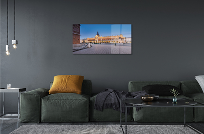 Acrylic print Sunset hotel krakow