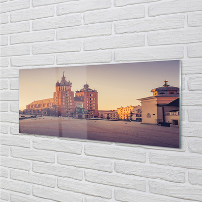 Acrylic print Rising of the sun church krakow