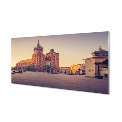 Acrylic print Rising of the sun church krakow