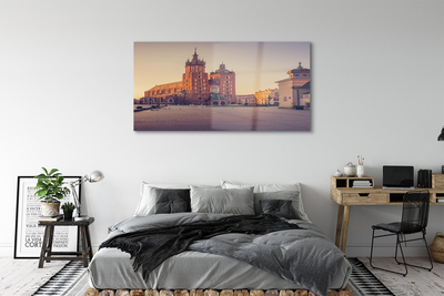 Acrylic print Rising of the sun church krakow