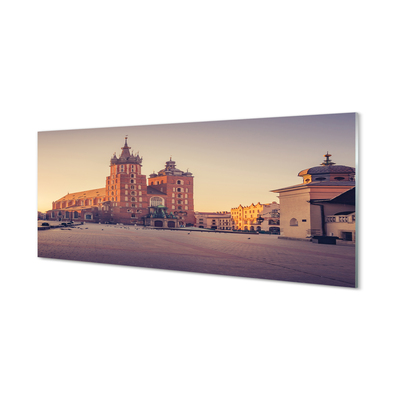 Acrylic print Rising of the sun church krakow