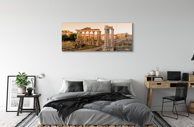 Acrylic print Rome sunrise roman forum