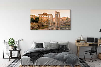 Acrylic print Rome sunrise roman forum