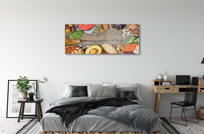 Acrylic print Broccoli beans lawyer nuts