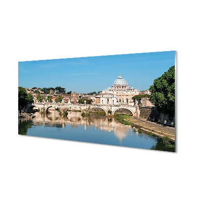 Acrylic print Rome river bridges