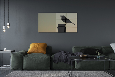 Acrylic print Black bird