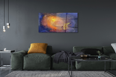 Acrylic print Man sky