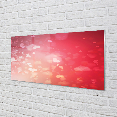 Acrylic print Background red heart