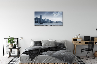 Acrylic print Cloud city air