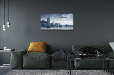 Acrylic print Cloud city air