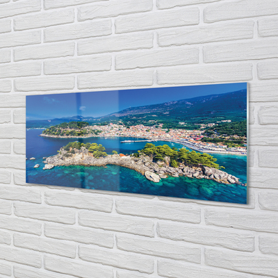 Acrylic print City of the sea panorama greece