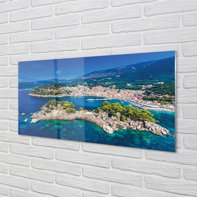 Acrylic print City of the sea panorama greece