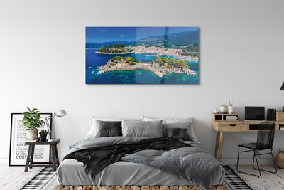 Acrylic print City of the sea panorama greece