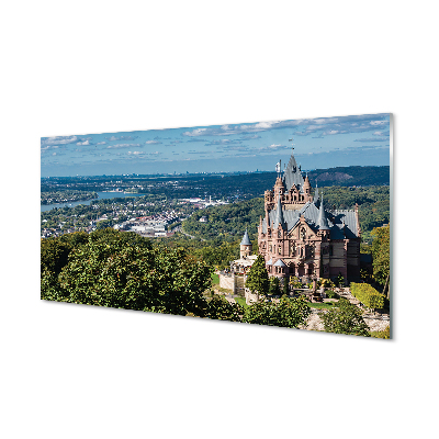 Acrylic print Germany panorama of the castle of the city