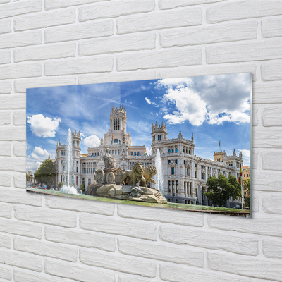 Acrylic print Fontaine palace madrid spain