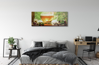 Acrylic print Hot tea herbs