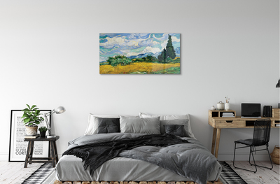Acrylic print Prairie cypress art