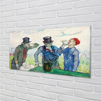 Acrylic print Men meeting art