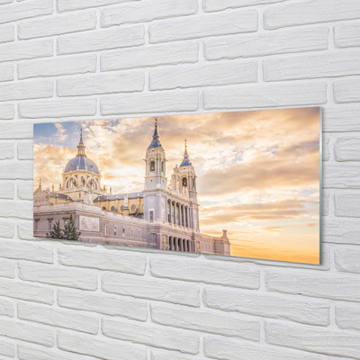 Acrylic print Spain cathedral sunset